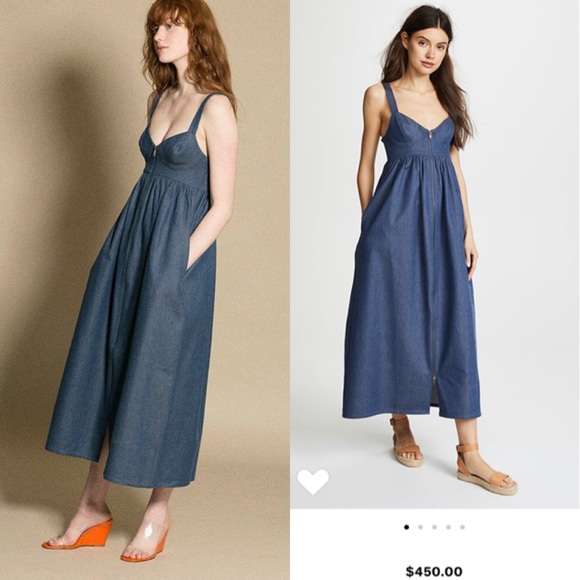 mara hoffman denim dress